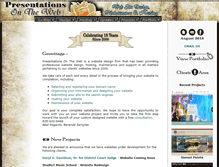 Tablet Screenshot of presentationsontheweb.com